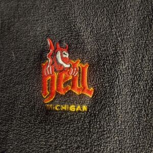 Hell Michigan Black Zip Up Sweater